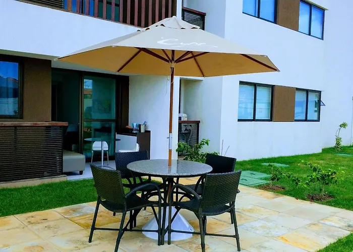 Flat Terreo Beira-Mar No Resort Cupe Beach Living Em Pôrto das Galinhas